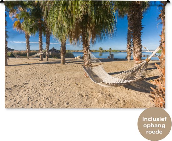 Tapisserie - Tapisserie - Plage - Hamac - Relax - 180x120 cm - Tapisserie