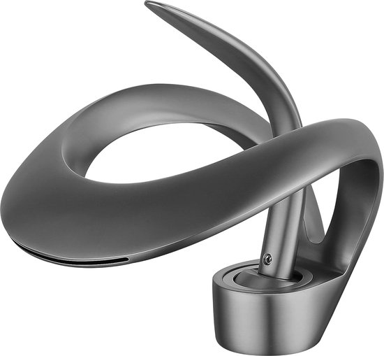 Ibergrif M11059 Wastafelkraan, Wastafelmengkraan, Eengreepsmengkraan voor Badkamer, Badkamerkraan, Chroom, Zilver