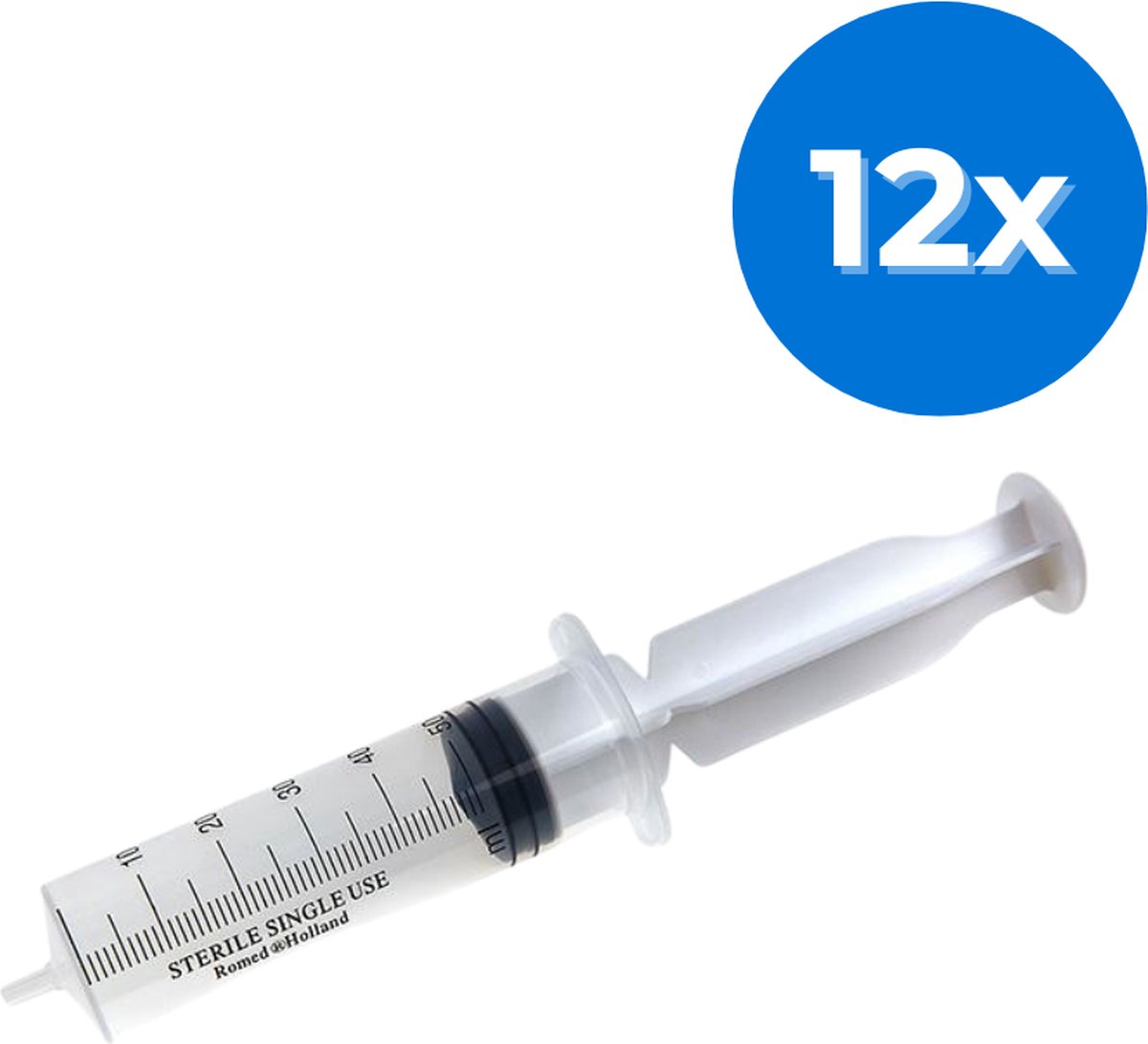 Romed 3-delige injectiespuiten 5ml luer slip 1200 stuks - Set van 12 doosjes Romed