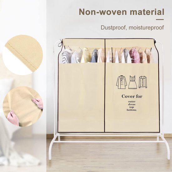 Kledingrek, kleding, stofdicht, volledig gesloten voor kleding