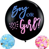 Boy or Girl Ballon - Confetti - Gender Reveal - babyshower - geslachtsbepaling