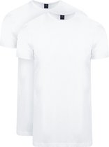 Suitable - Ota T-Shirt Ronde Hals Wit 2-Pack - Heren - Maat XXL - Modern-fit