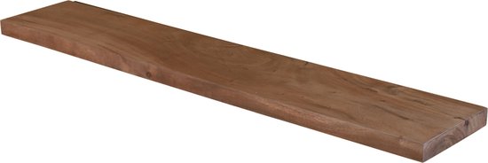 Wandplank-Mangohout-Zwevend-Massief-95cm-Koloniaal Teakhuis-recht model-Goedkoop