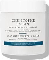 Christophe Robin Cleansing Purifying Scrub With Sea Salt 75ml - Normale shampoo vrouwen - Voor Alle haartypes
