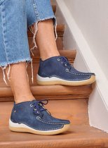 Chaussures à lacets Wolky Low Rosella denim nubuck