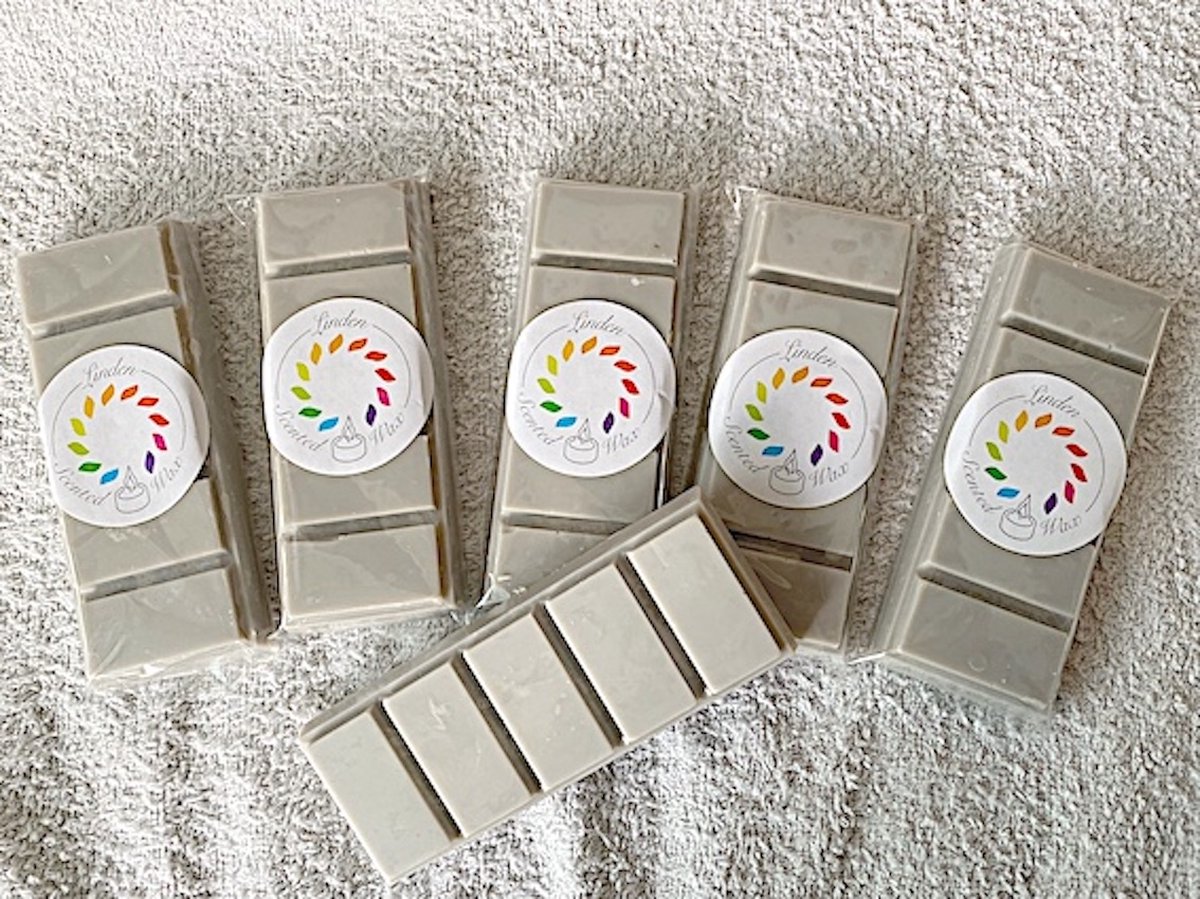 Waxmelts FRESH LINNEN waxmelt geur - Linden - handgemaakt - 100% sojawax - aromatic - voor geurbrander - huisparfum -