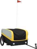 vidaXL-Fietstrailer-45-kg-ijzer-zwart-en-geel