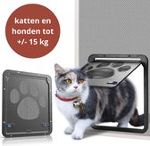 BestBuddies Kattenluik voor Hordeur (29 x 24cm) - Hondenluik Hordeur - Binnendeur
