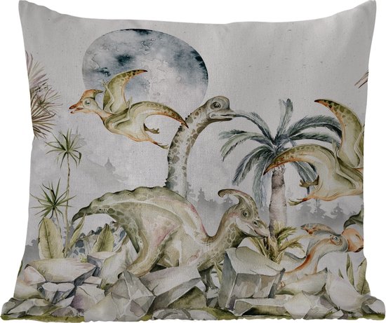 YUANZU Dinosaurusgordijnen - Kinderen Jongens Kleurrijke Fun Dino Jungle Dieren Wildlife Print Patroon Oogjes Verduisterend Thermisch Geïsoleerd & Kamer Verduistering Gordijnen voor Slaapkamer 2