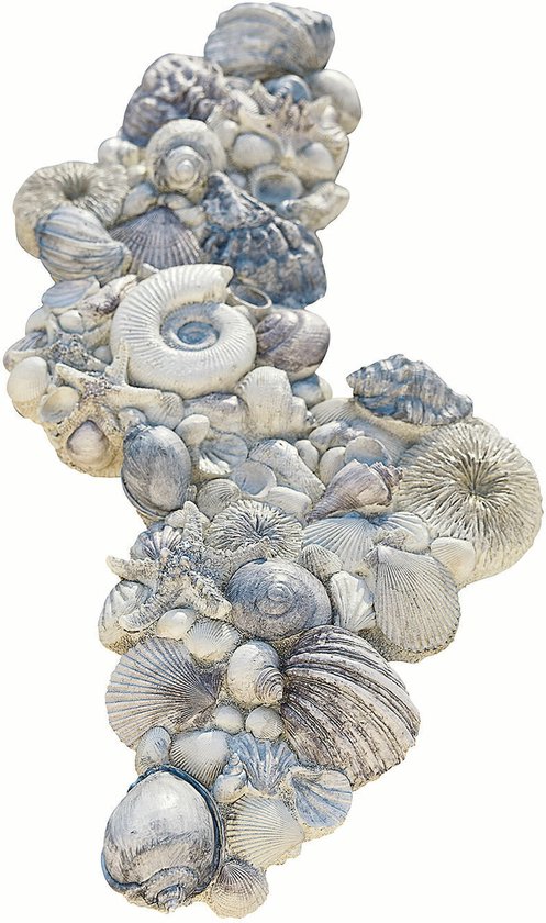 LOBERON Sierobject van schelpen Potnarvin grijs/blauw/paars