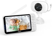YOTON Babyfoon YB06 - Baby Monitor avec vision nocturne infrarouge - Zoom 4x - Écran HD 4,3 pouces