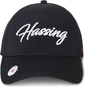 Hassing1894 model ARUGHT BLACK - cap - baseball cap - zwarte - golf - verstelbare pet – klep met magneet voor marker of logo - trendy - stijlvol - modieus – sportief - het hele jaar door