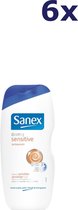6x Sanex Douchegel 250ml dermo sensitive