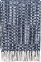 Malagoon - Space blue stucture recycled wool throw