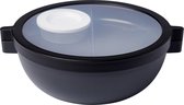 Mepal Vita bento lunchbowl – 5 vakken waarvan 3 uitneembare bakjes – Bento box – Salade lunchbox – Nordic black
