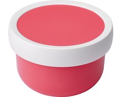 foto van Mepal fruitbox Campus – 300 ml – Inclusief fruitvorkje – Sluit goed af – Snackdoosje – Pink