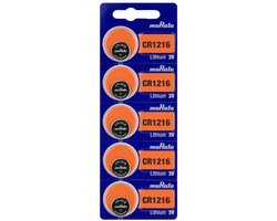 CR1216 Knoopcel 5 Stuks 3V Lithium Batterijen