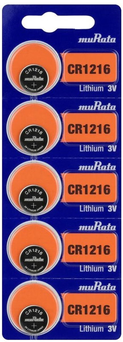 CR1216 Knoopcel 5 Stuks 3V Lithium Batterijen