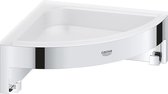 Porte-savon d'angle pour montage en angle, durable, chrome + kit adhésif pour accessoires de salle de bain