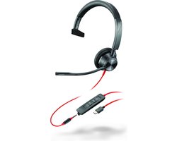 HP Poly Blackwire C3315-M – On-ear headset – Kabel – Mono – Zwart – Ruisonderdrukking (microfoon)
