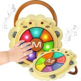 Baby Musical Electronic Drum Toys Set Light Sound Instruments Game Activity Learning Toy Holiday Christmas Birthday Gifts voor Toddler pasgeboren 18 maanden en omhoog (schapen)