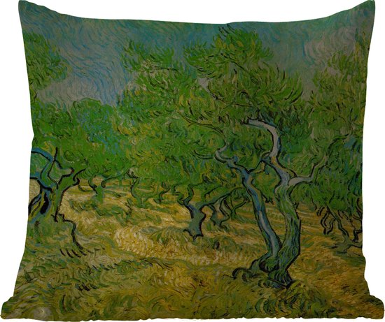 Buitenkussen Weerbestendig - Olijfgaard - Vincent van Gogh - 50x50 cm