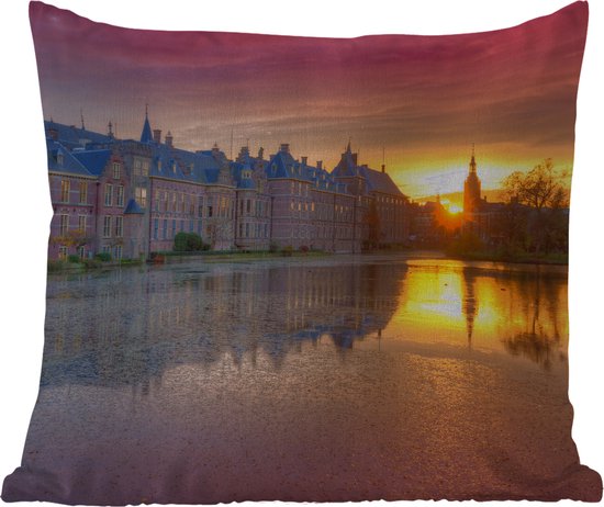 Buitenkussen - Het Binnenhof in Den Haag - 45x45 cm - Weerbestendig