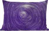 Buitenkussens - Tuin - Paarse glitterstructuur in een swirl - 50x30 cm