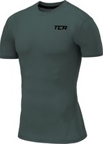 TCA Pro Performance Compression Base Layer Haut thermique à manches courtes pour hommes - Rouge, XXL