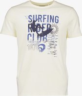 Unsigned heren T-shirt wit met surfer - Maat L