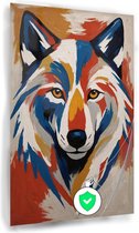 Wolf poster - Slaapkamer posters - Posters modern - Wanddecoratie modern - Poster slaapkamer - Woonaccessoires - 50 x 70 cm