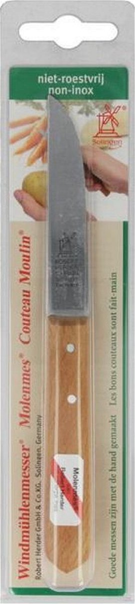 Molenmes Schilmes - Carbon lemmet - Houten handvat - 8,5 cm