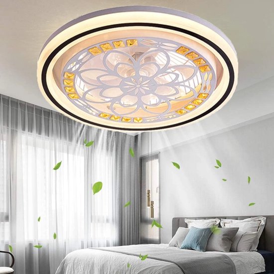 5 Vleugel Ventilator Lamp - Dimbaar Met Afstandsbediening