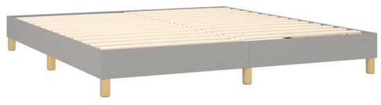 vidaXL-Boxspring-met-matras-stof-lichtgrijs-180x200-cm