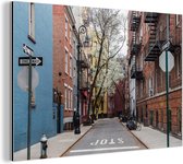 Wanddecoratie Metaal - Aluminium Schilderij Industrieel - New York - Amerika - NYC - 30x20 cm - Dibond - Foto op aluminium - Industriële muurdecoratie - Voor de woonkamer/slaapkamer