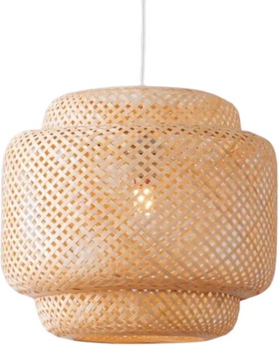 Lampe suspendue Boho Beige – Ø40 x H38 cm – Longueur câble 80 cm