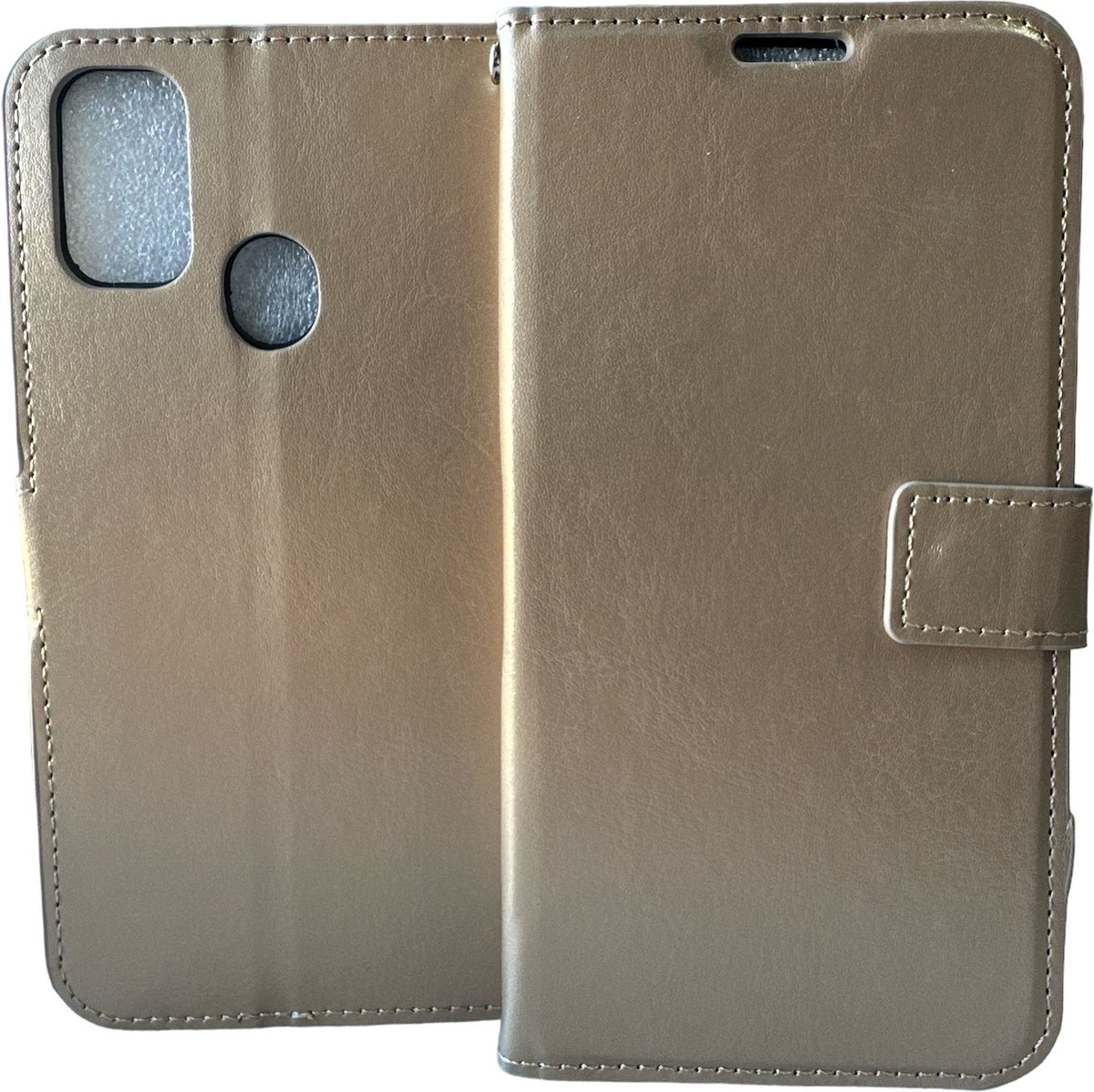 Portemonnee Book Case Hoesje Geschikt voor: OnePlus Nord N10 - goud