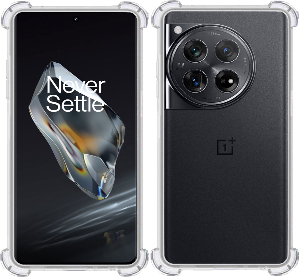 Hoesje geschikt voor OnePlus 12 – Extreme Shock Case – Cover Transparant