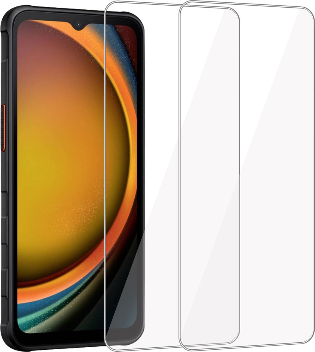 2x Geschikt voor Samsung Galaxy Xcover 7 - Screenprotector - Beschermglas - GuardCover