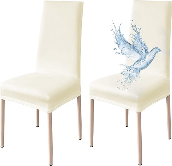 Relaxdays stoelhoezen, 4 stuks, universele stoelhoes stretch, stoelhoezenset, bruiloft en feesten, zwart