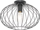 QAZQA margarita - Design Hanglamp - 1 lichts - Ø 36 cm - Zwart - Woonkamer | Slaapkamer | Keuken