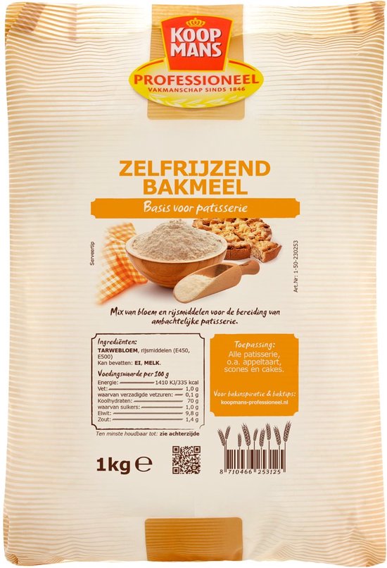 Koopmans Professional Base de farine autolevante pour pâtisserie 1 kilo
