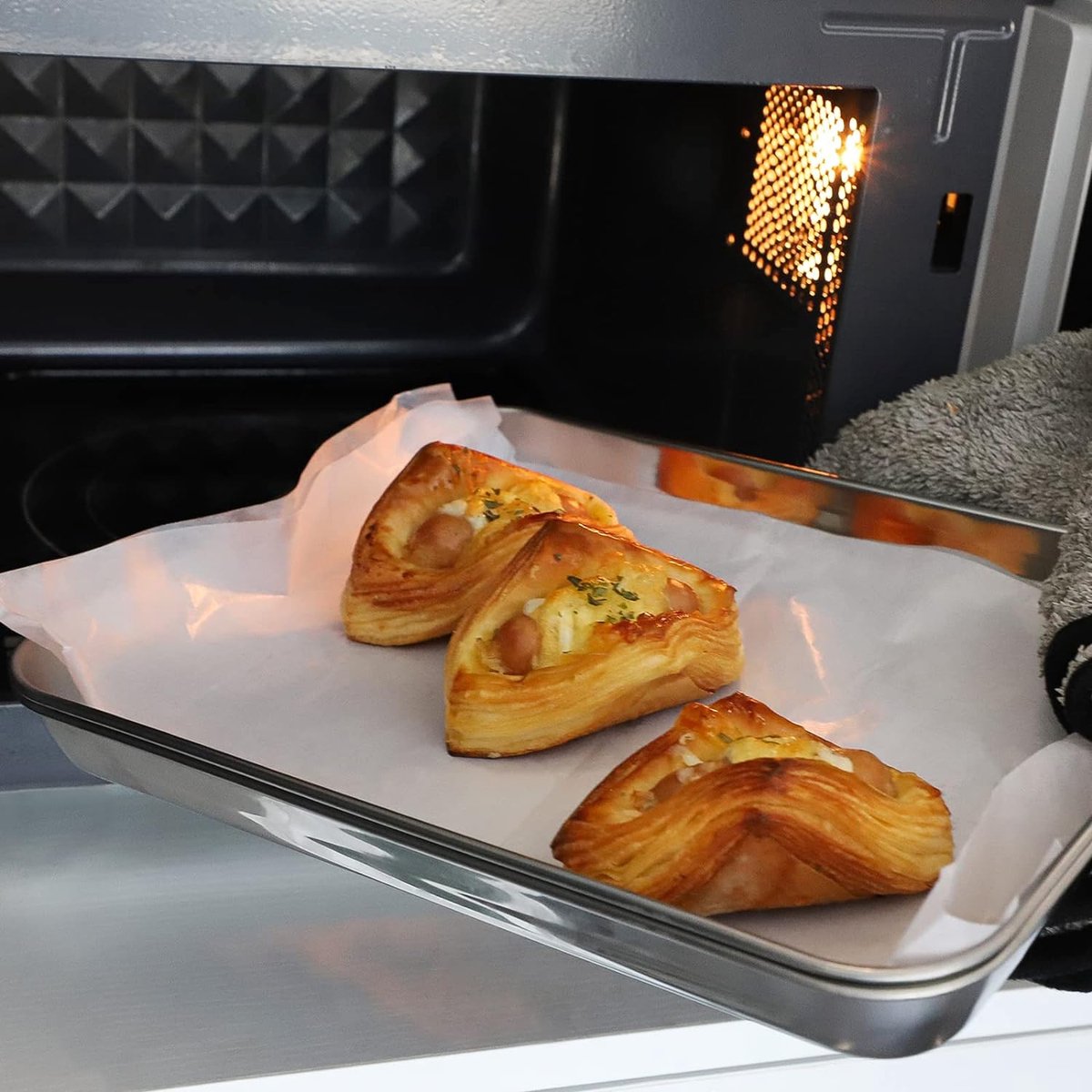 Bakplaat, 2 stuks roestvrijstalen taartplaten, bakplaat