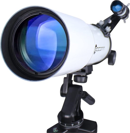 Sterrenkijker Telescoop met Accessoires - Voor Volwassenen en Kinderen - Nachtkijker - Inclusief Statief en Tas - Wit - Top Kwaliteit - Dailysupplies
