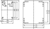 Schneider Electric NSYMM32 Montageplaat (l x b) 300 mm x 200 mm Staal verzinkt 1 stuk(s)