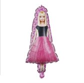 Barbie - Folieballon - Roze - Jurk - Prinses - Feest