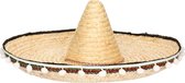 Stro sombrero 60 cm voor volwassenen - Mexicaanse carnaval verkleed hoeden