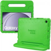 HappyCase Kinder Tablethoes Geschikt voor Samsung Galaxy Tab A9 | Kindvriendelijke Hoes | Beschemhoes | Kinderhoes | met Handvat en Standaard | Groen