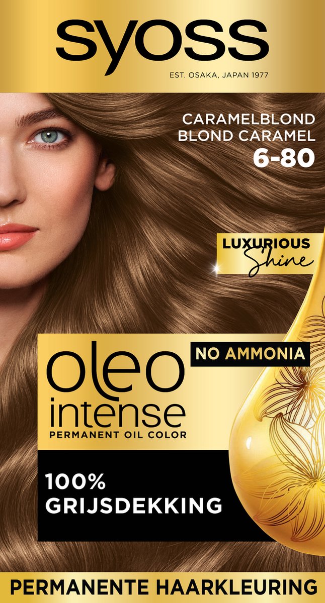 SYOSS Color Oleo Intense 6-80 Caramel Blond Haarverf - 1 stuk