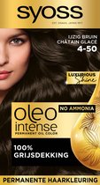 SYOSS Oleo Intense - 4-50 Ijzig Bruin - Permanente Haarverf - Haarkleuring - 1 stuk